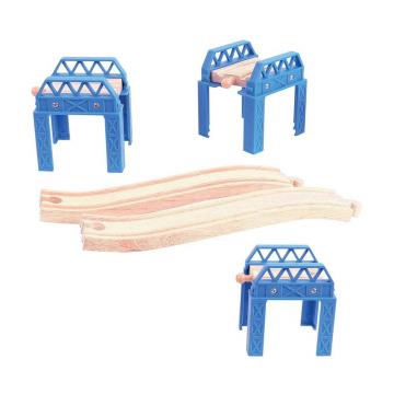 Bigjigs Rail Dřevěné koleje set mostní konstrukce