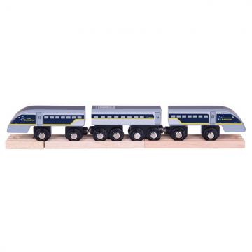 Bigjigs Rail Rychlík Eurostar E320 + 3 koleje