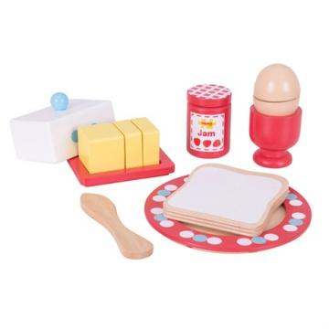 Bigjigs Toys- Dřevěné hračky - Set snídaně