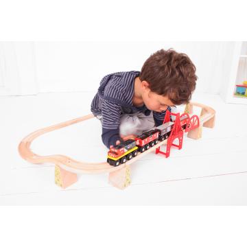 Bigjigs Rail CN nákladní vlak + koleje