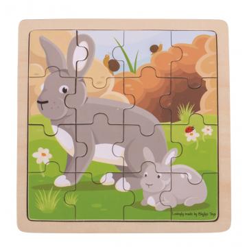 Bigjigs Toys puzzle - Králík s králíčkem