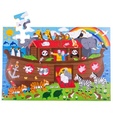 Bigjigs Toys Podlahové puzzle Noemova archa 48dílků